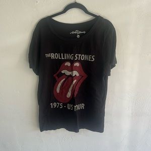 Official Band The Rolling Stones 1975 US Tour Women’s T-Shirt